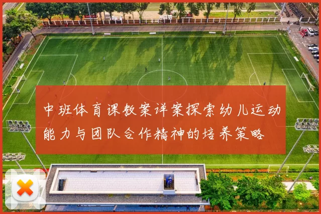 中班体育课教案详案探索幼儿运动能力与团队合作精神的培养策略