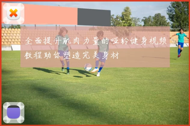 全面提升肌肉力量的哑铃健身视频教程助你塑造完美身材